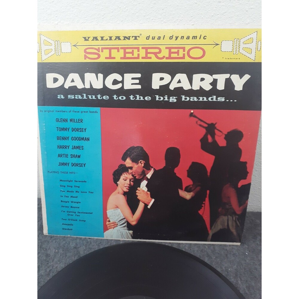 Dance Party A Salute to the Big Bands - Vintage Vinyl Record LP Valiant - Stereo